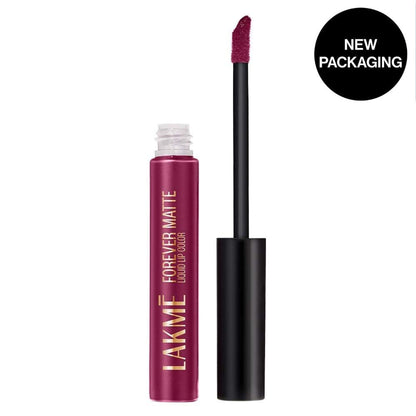 Lakme Forever Matte Liquid Lip Color, 16Hr Lipstick, Lightweight & Transferproof - Red Wine
