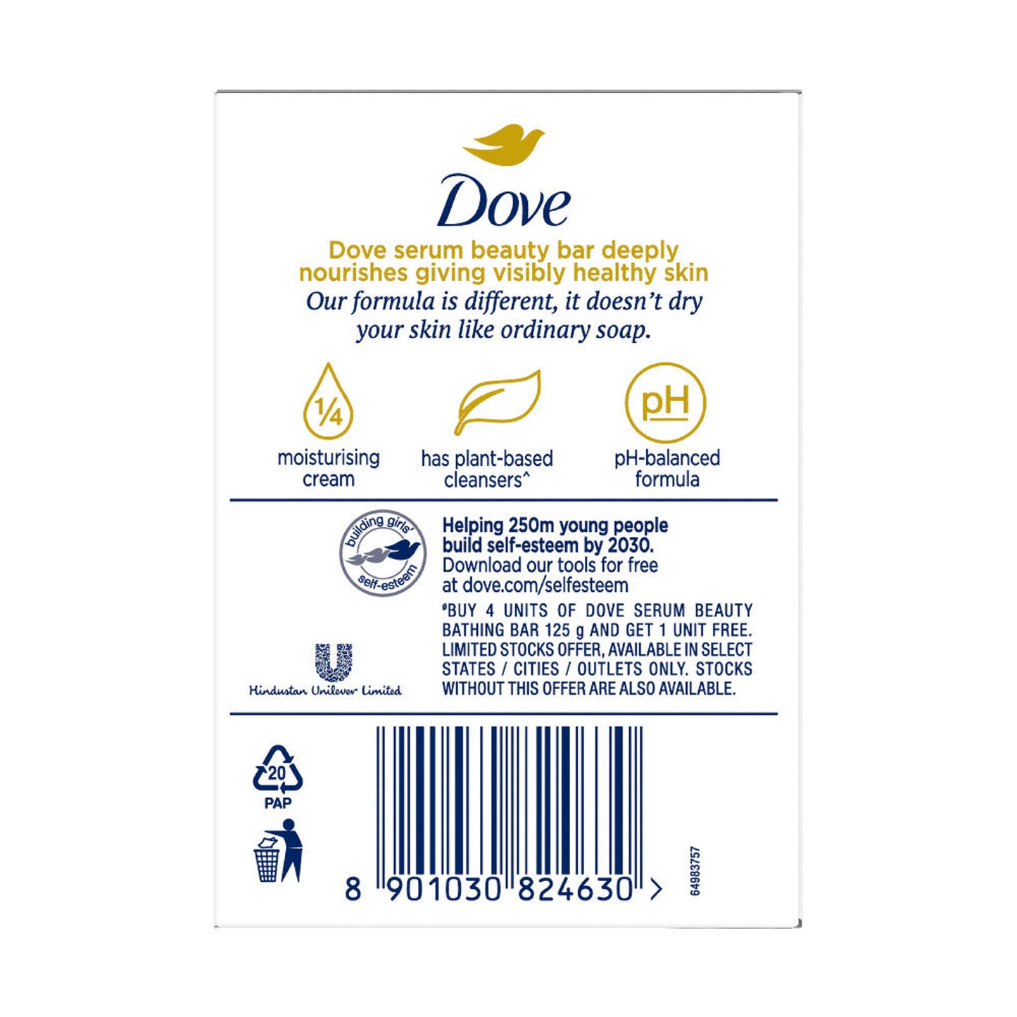Dove Deep Nourish Serum Bar Nutrient Serum 4+1 Free Combo