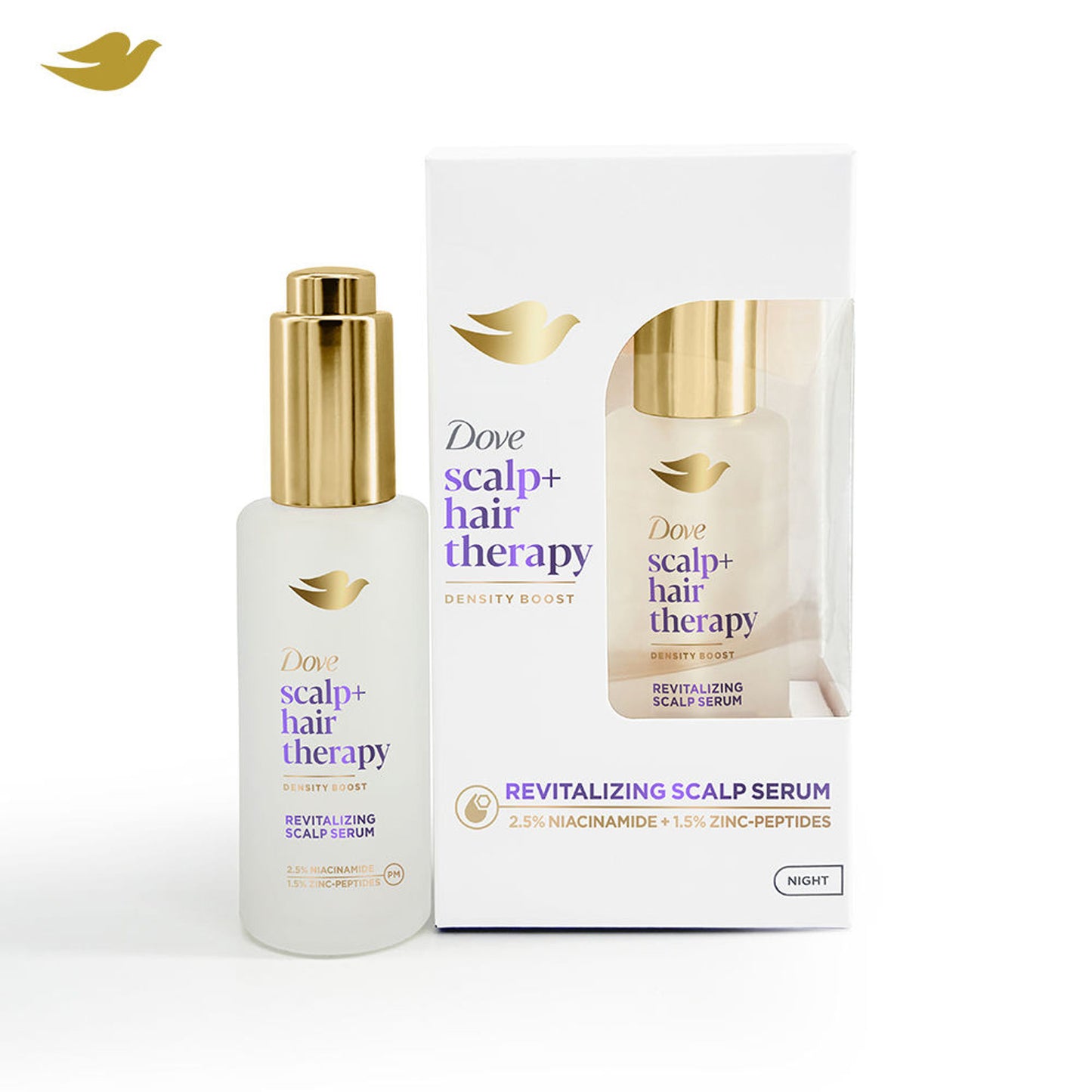 Dove Scalp + Hair Therapy Density Boost Revitalizing Scalp Night Serum