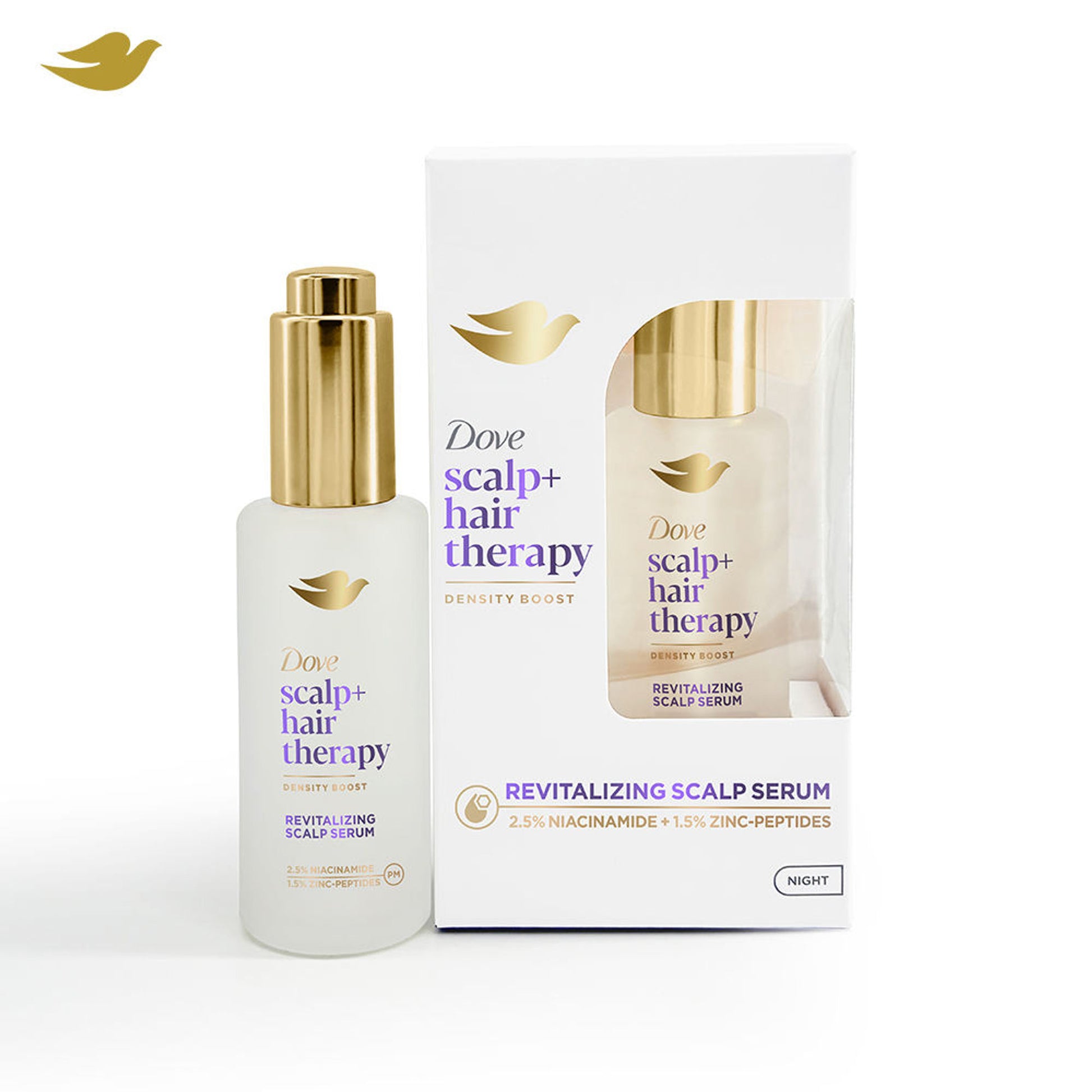 Dove Scalp + Hair Therapy Density Boost Revitalizing Scalp Night Serum