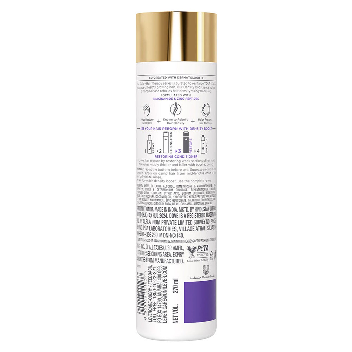 Dove Scalp+Hair Therapy Sulphate Free Density Boost Restoring Conditioner