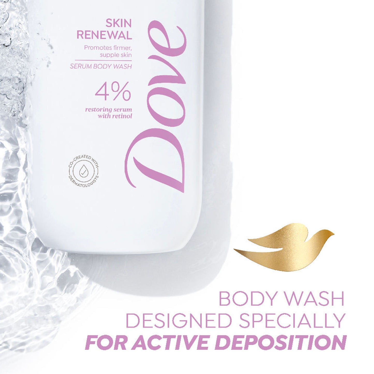 Dove 4% Restoring Serum With Retinol Skin Renewal Bodywash