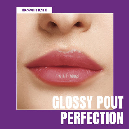 Elle 18 OMG Non sticky Tinted Lip Gloss with Jojoba Oil - Brownie Babe