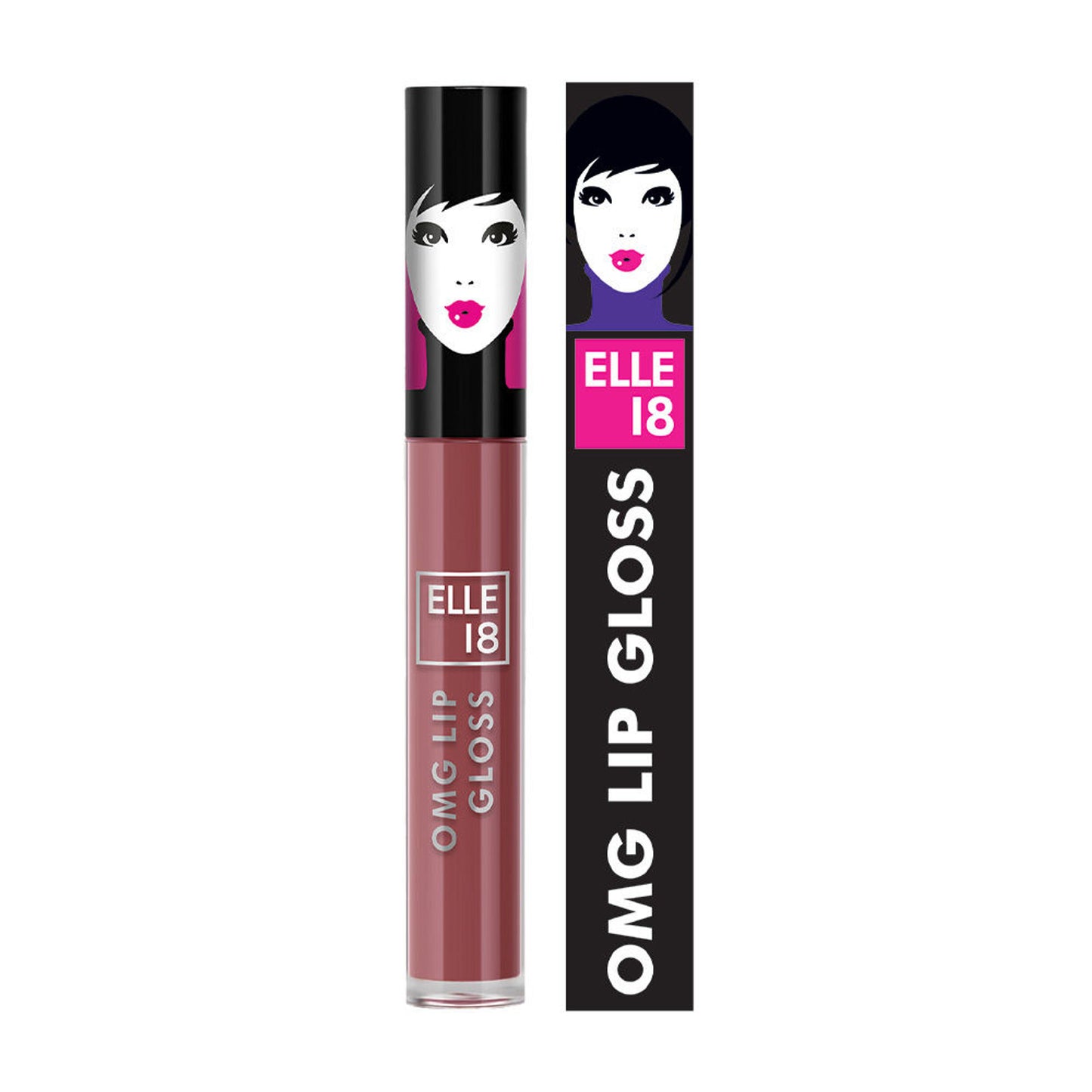 Elle 18 OMG Non sticky Tinted Lip Gloss with Jojoba Oil - Honeyed Hush