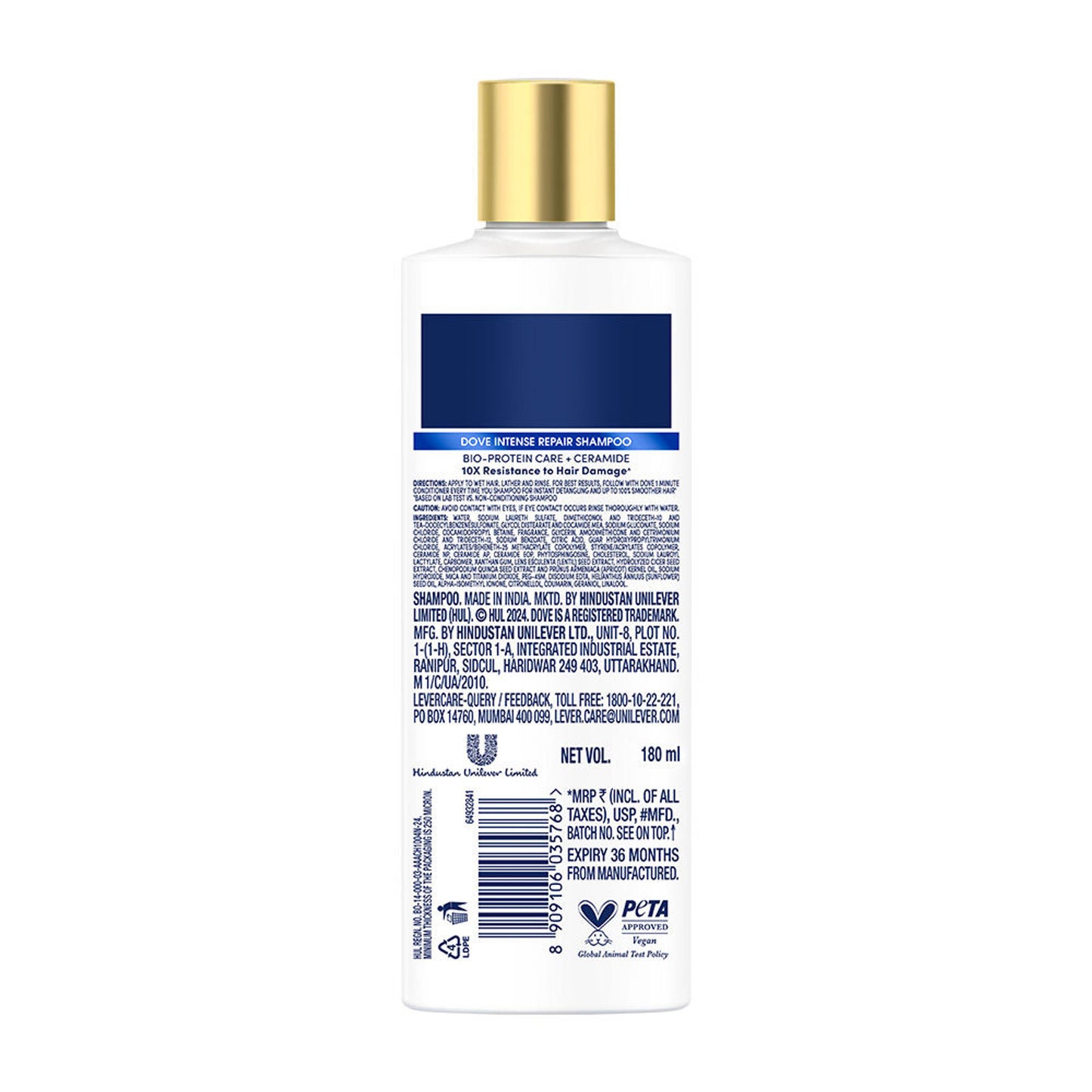 Dove Intense Repair Shampoo For Dry & Damaged Hair