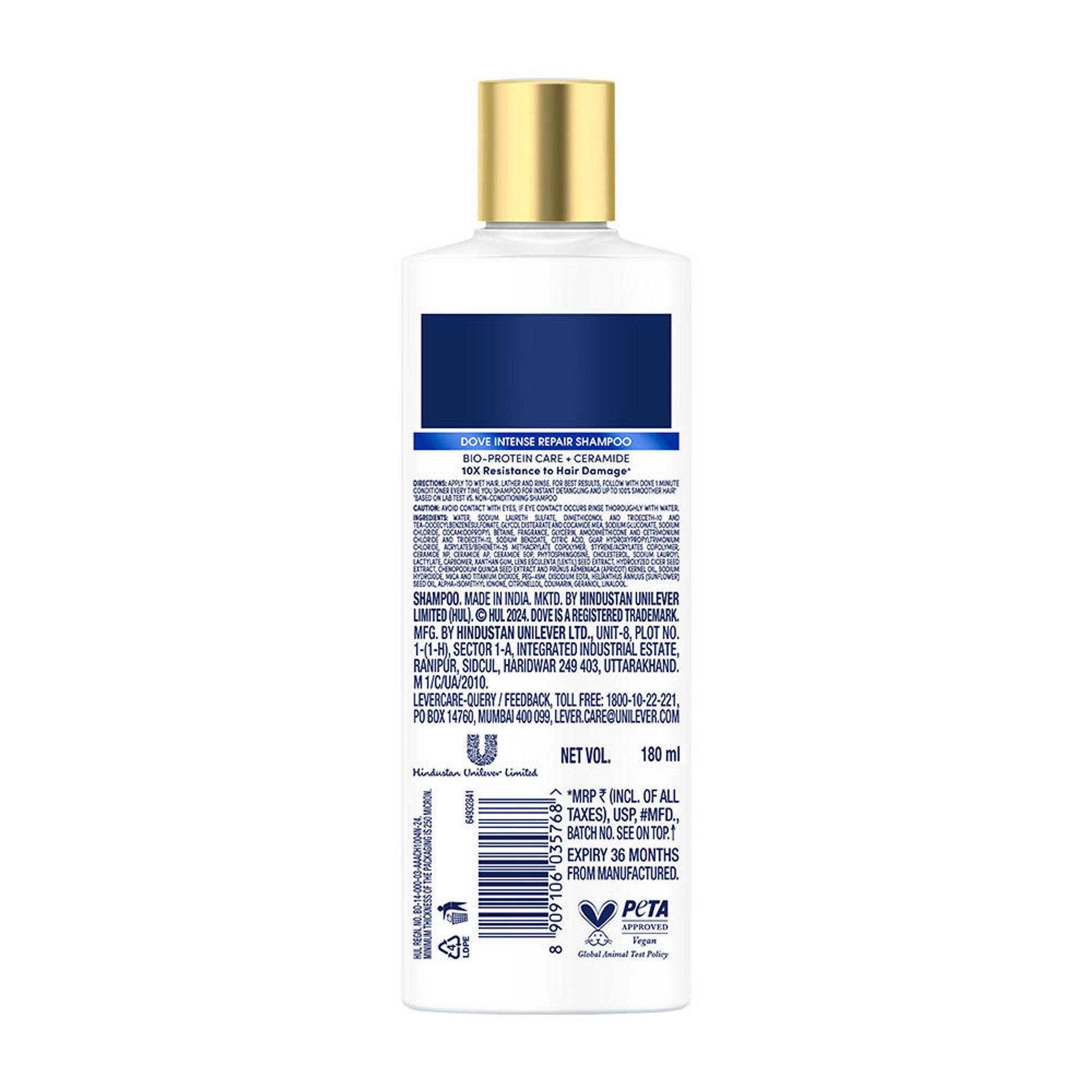 Dove Intense Repair Shampoo For Dry & Damaged Hair