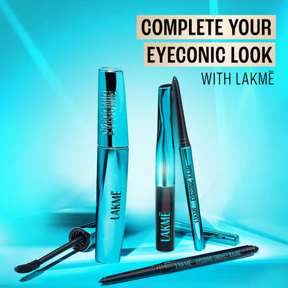 Lakme Eyeconic Kajal Deep Black Twist Up Pencil & Matte Finish - Pack of 2