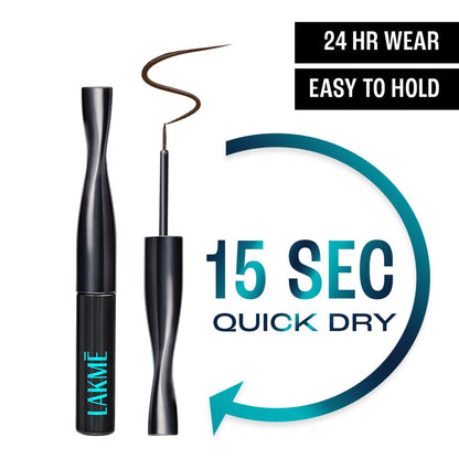 Lakme 9 to 5 Eyeconic Liquid Eyeliner - Brown