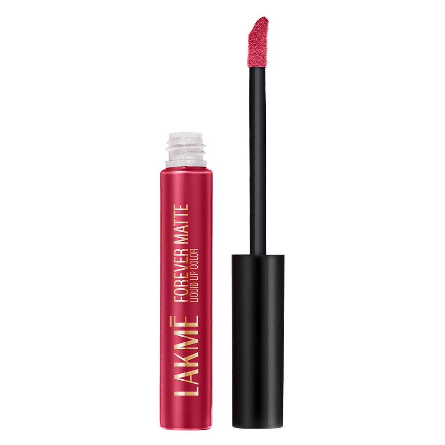 Lakme Forever Matte Liquid Lip Color, 16Hr Lipstick, Lightweight & Transferproof - 38 Red Candy