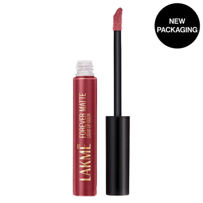 Lakme Forever Matte Liquid Lip Color, 16Hr Lipstick, Lightweight & Transferproof - 39 Mauve Petal