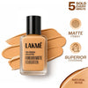 Lakme Forever Matte Foundation For Superior Coverage, Vit E, Lightweight & Water-Resist - Natural Beige