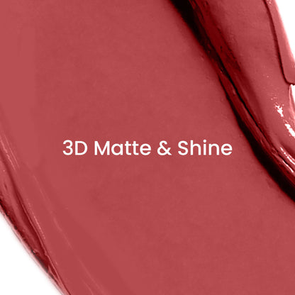 Lakme Unreal 3D Slim Bullet Lipstick, Matte Finish - 14 Nude Reign