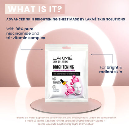 Lakme Skin Solutions Sheet Mask - Brightening