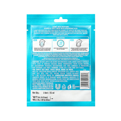 Lakme Skin Solutions Sheet Mask - Hydrating