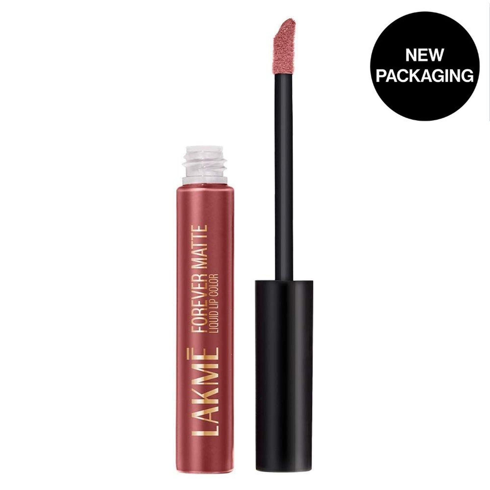 Lakme Forever Matte Liquid Lip Color, 16Hr Lipstick, Lightweight & Transferproof - Pink Venus