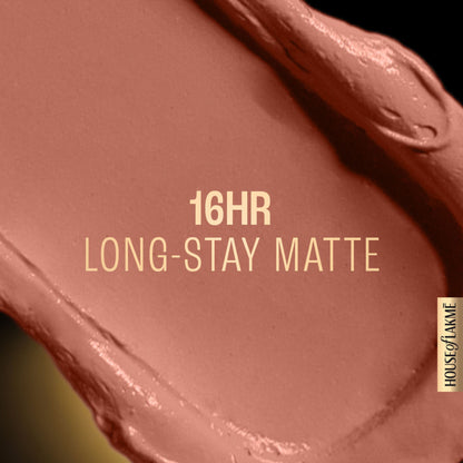Lakme Forever Matte Liquid Lip Color, 16Hr Lipstick, Lightweight & Transferproof - Color Nude perk