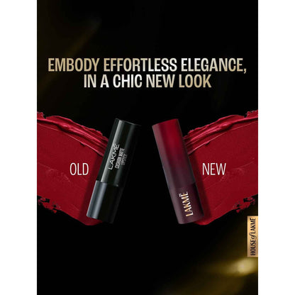 Lakme Forever Matte Lipstick, Made With French Rose Oil Extracts - Brown Chili