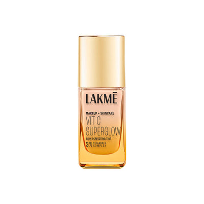 Lakme Vitamin C Superglow Skin Perfecting Tint with 3% Vit C - Cool Ivory