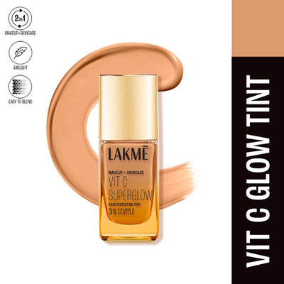Lakme Vitamin C Superglow Skin Perfecting Tint with 3% Vit C - Warm Beige
