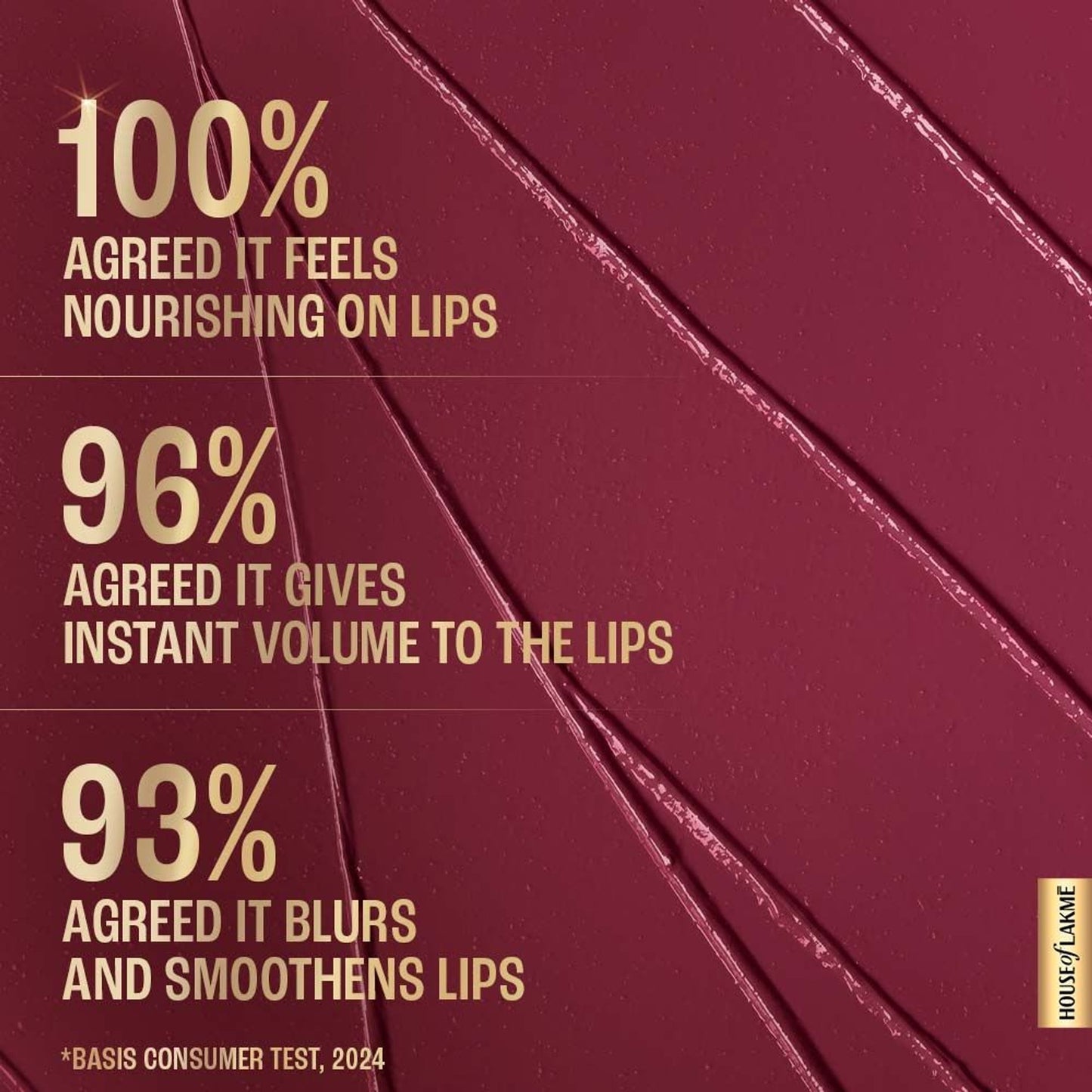 Lakme Ultimate Glam Satin Matte Lipstick - Purple Sparkle