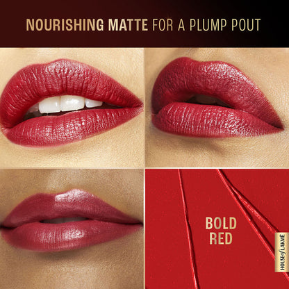 Lakme Ultimate Glam Satin Matte Lipstick - Bold Red
