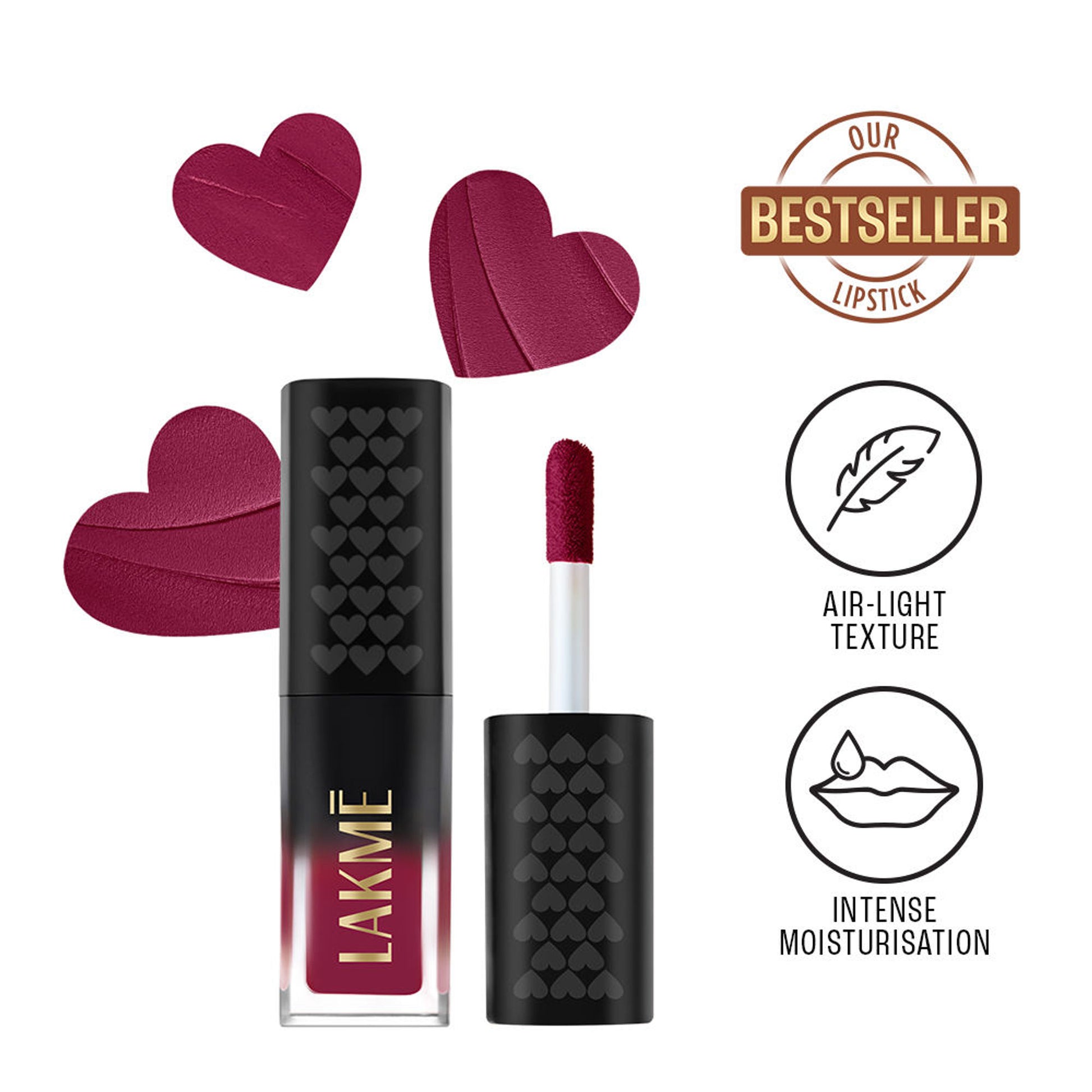 Lakme Xtraordin - Airy Lip Mousse - Mauve Mischief
