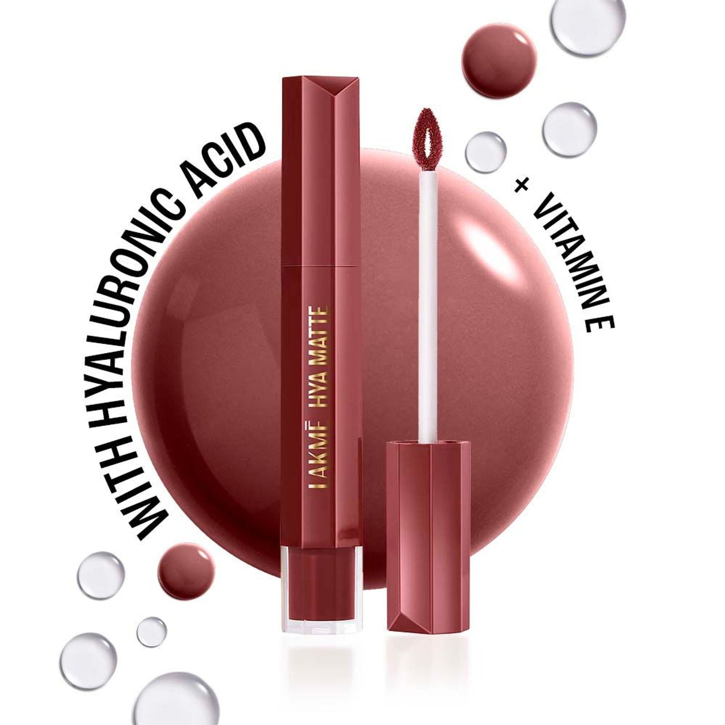 Lakme 9to5 Hya Matte Liquid Lipstick + Hyaluronic Acid - Boardroomblush