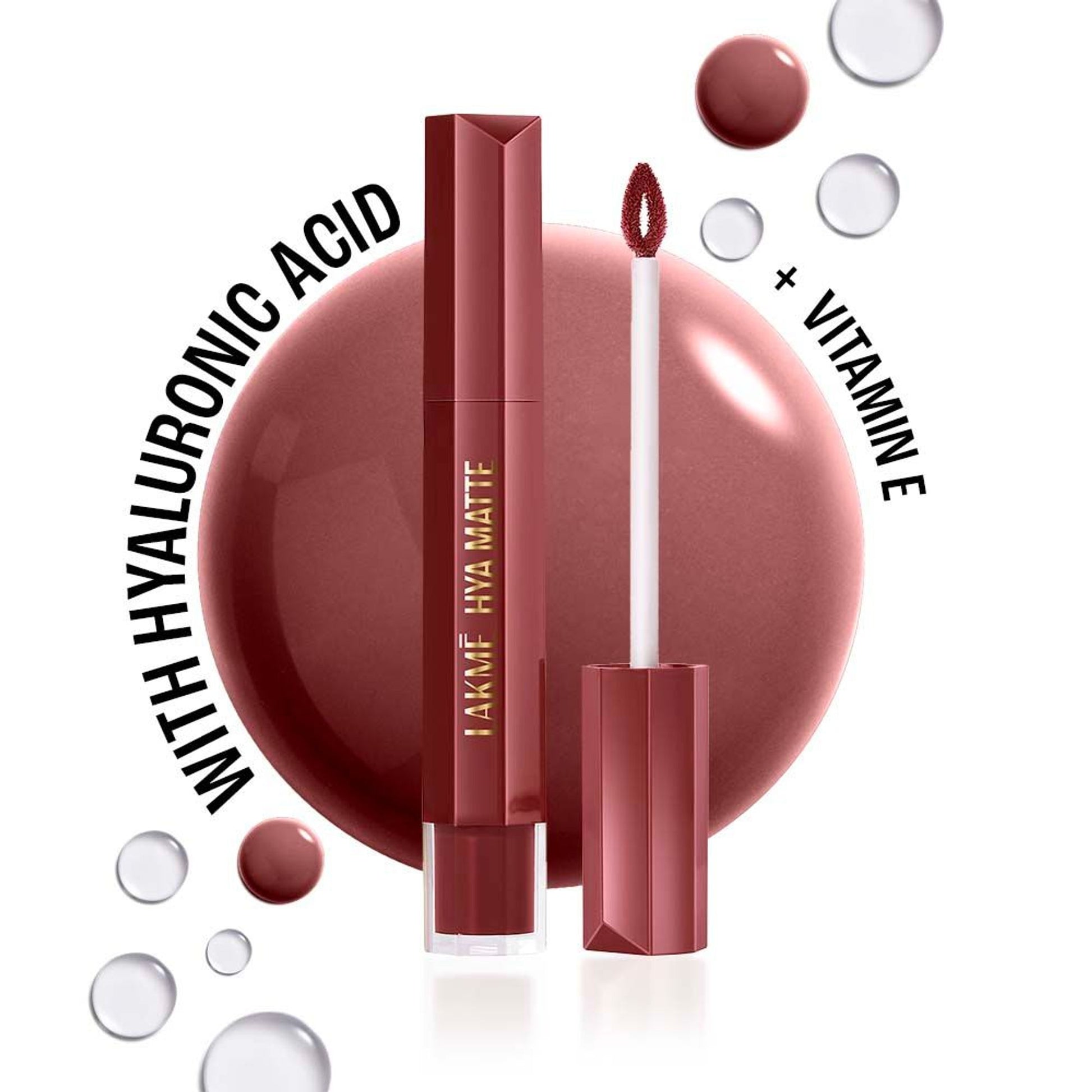 Lakme 9to5 Hya Matte Liquid Lipstick + Hyaluronic Acid - Boardroomblush