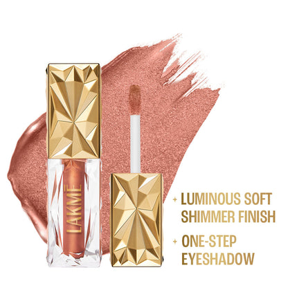 Lakme Be-jewel Satin Eye Tint |One-Step Liquid Eyeshadow - Sepia