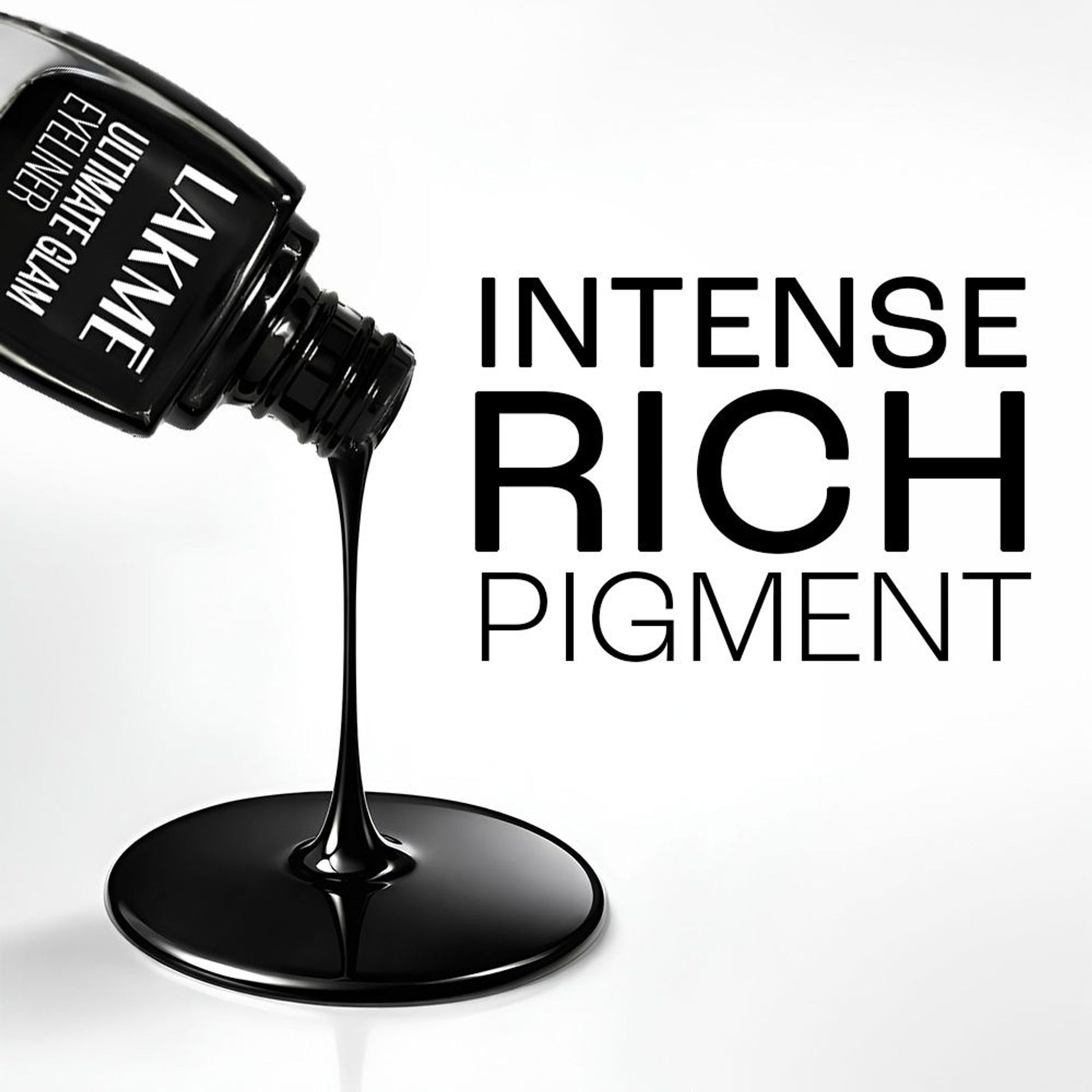 Lakme Ultimate Glam Eye Liner, Semi Matte - Black