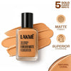 Lakme Forever Matte Foundation For Superior Coverage, Vit E, Lightweight & Water-Resist - Coral