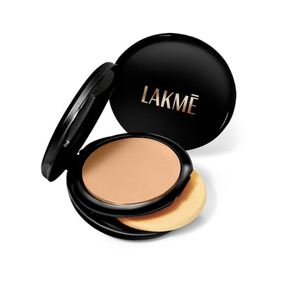Lakme Xtraordin-Airy Compact, 2 In 1 Compact + Foundation, Lightweight, SPF17 - Golden Medium/Golden Sand