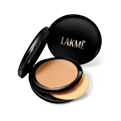 Lakme Xtraordin-Airy Compact, 2 In 1 Compact + Foundation, Lightweight, SPF17 - Beige Honey