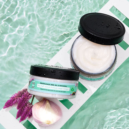 Love Beauty & Planet Onion, Black Seed & Patchouli Hair Mask For Hair Fall Control