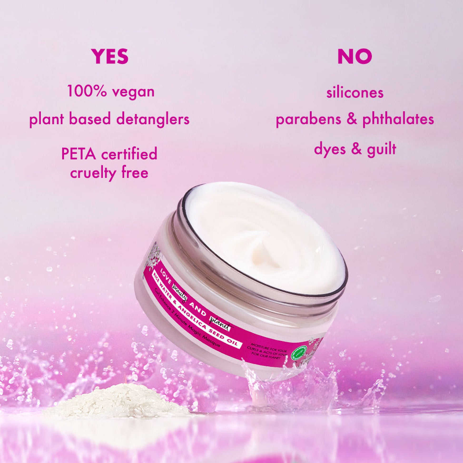 Love Beauty & Planet Rice Water & Angelica Seed Oil Hair Mask For Curly And Wavy Hair