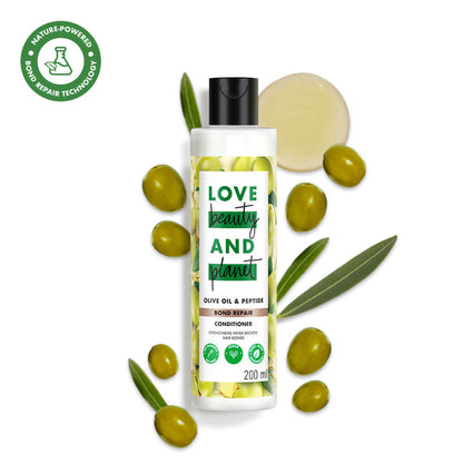 Love Beauty & Planet Bond Repair Conditioner With Olive Oil & Peptide For Damanged Hair