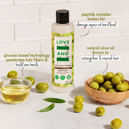 Love Beauty & Planet Bond Repair Conditioner With Olive Oil & Peptide For Damanged Hair