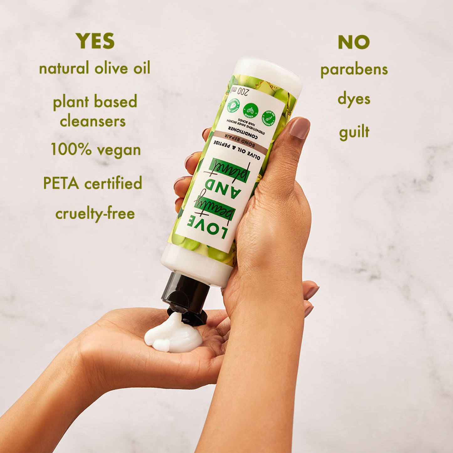 Love Beauty & Planet Bond Repair Conditioner With Olive Oil & Peptide For Damanged Hair