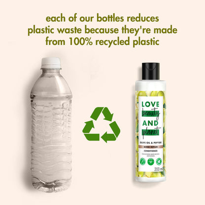 Love Beauty & Planet Bond Repair Conditioner With Olive Oil & Peptide For Damanged Hair