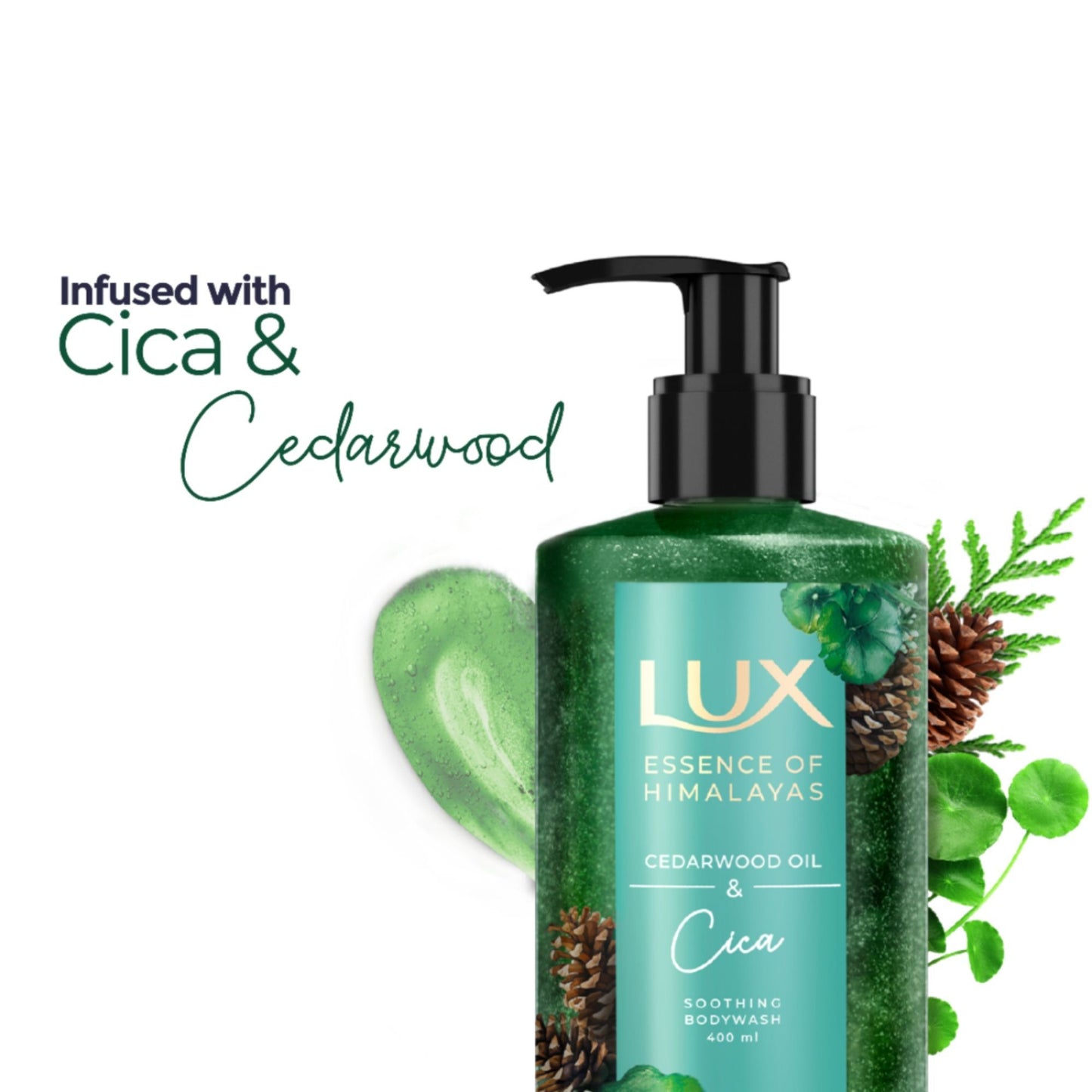 Lux Essence Of Himalayas Cedarwood Oil & Cica Soothing Body Wash