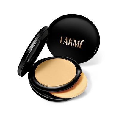 Lakme Xtraordin-Airy Compact, 2 In 1 Compact + Foundation, Lightweight, SPF17 - Golden Creme 04