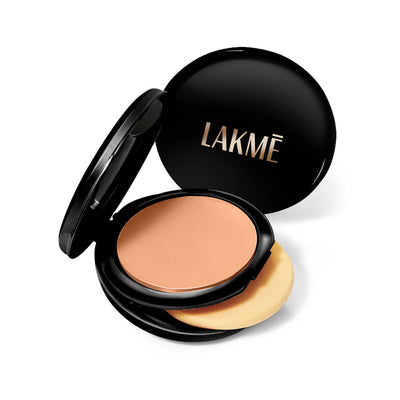 Lakme Xtraordin-Airy Compact, 2 In 1 Compact + Foundation, Lightweight, SPF17 - Rose Cream 02