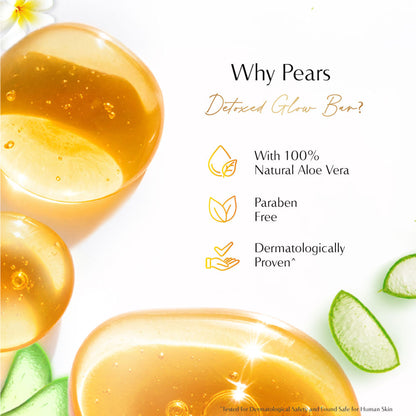 Pears Naturale Aloe Vera Detoxifying Soap Bar - Pack Of 4