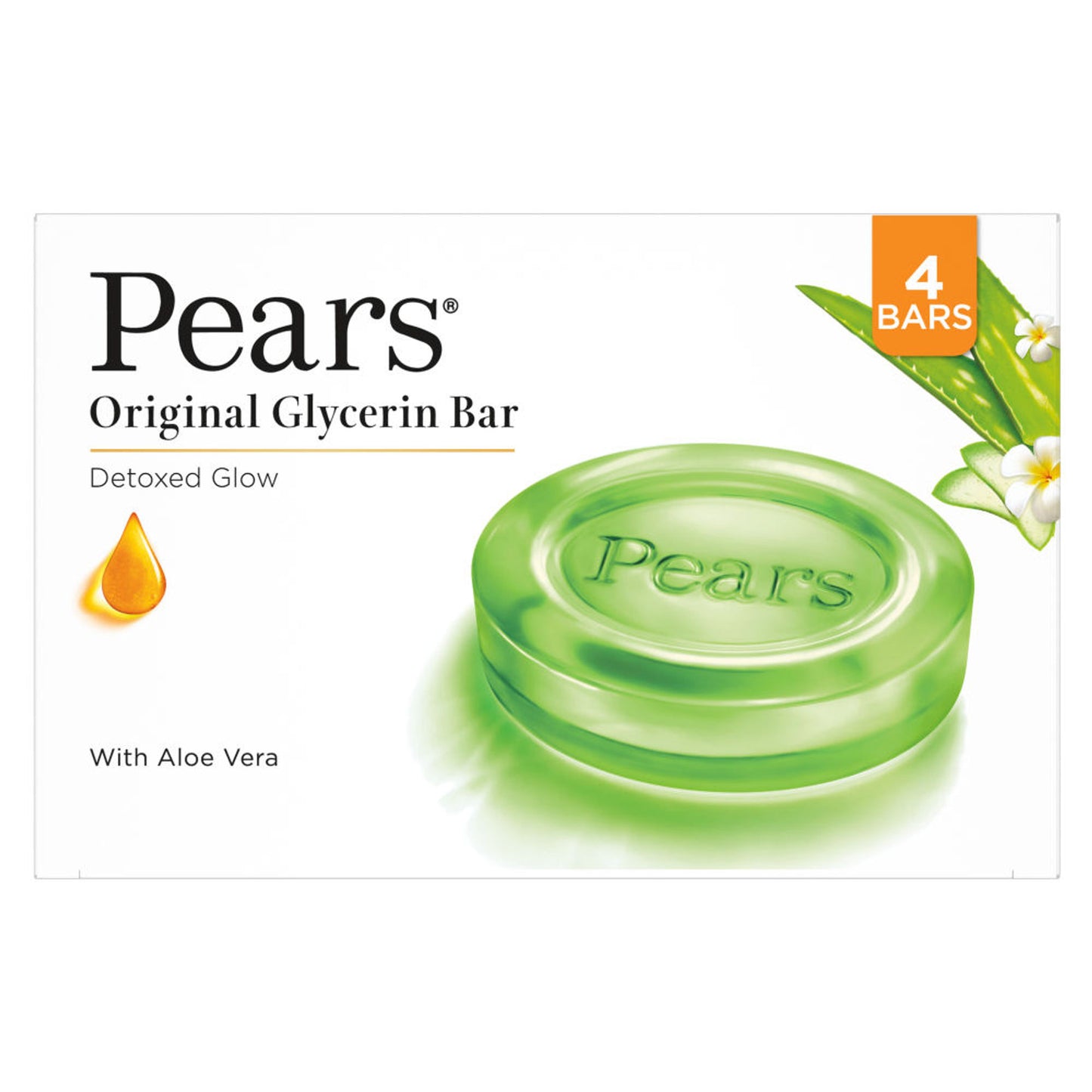Pears Naturale Aloe Vera Detoxifying Soap Bar - Pack Of 4