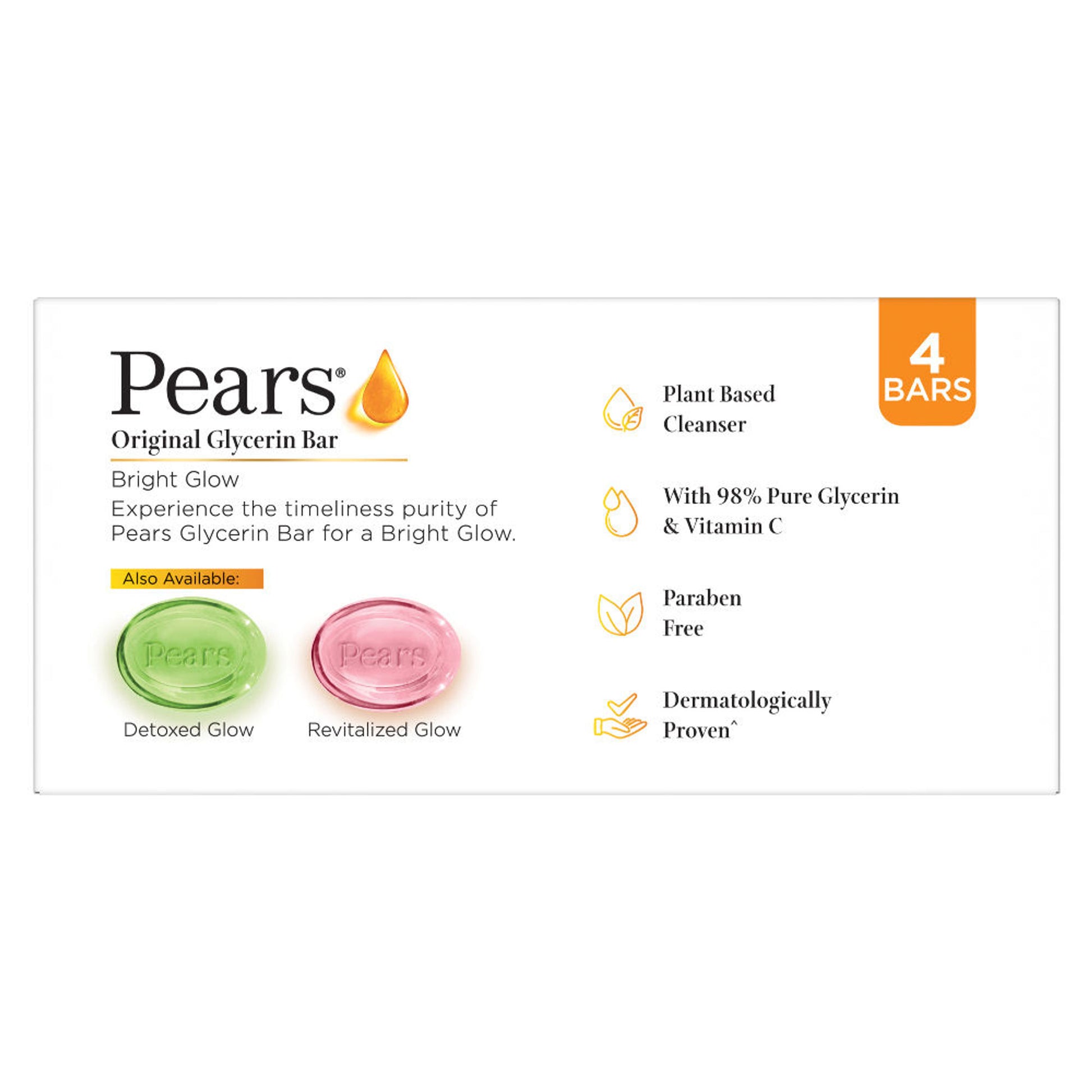 Pears Naturale Vitamin C Soap - Pack of 4