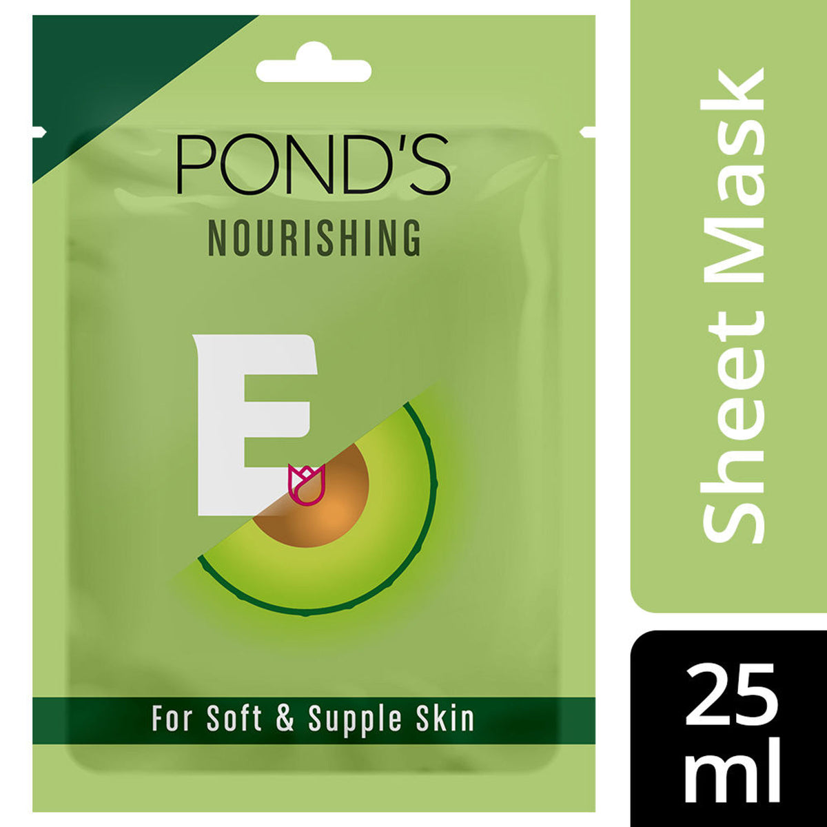 Ponds Vitamin With 100% Natural Extracts Sheet Mask - Avocado