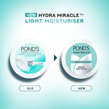 Ponds Light Moisturiser Non-Oily Fresh Feel With Vitamin E + Glycerine