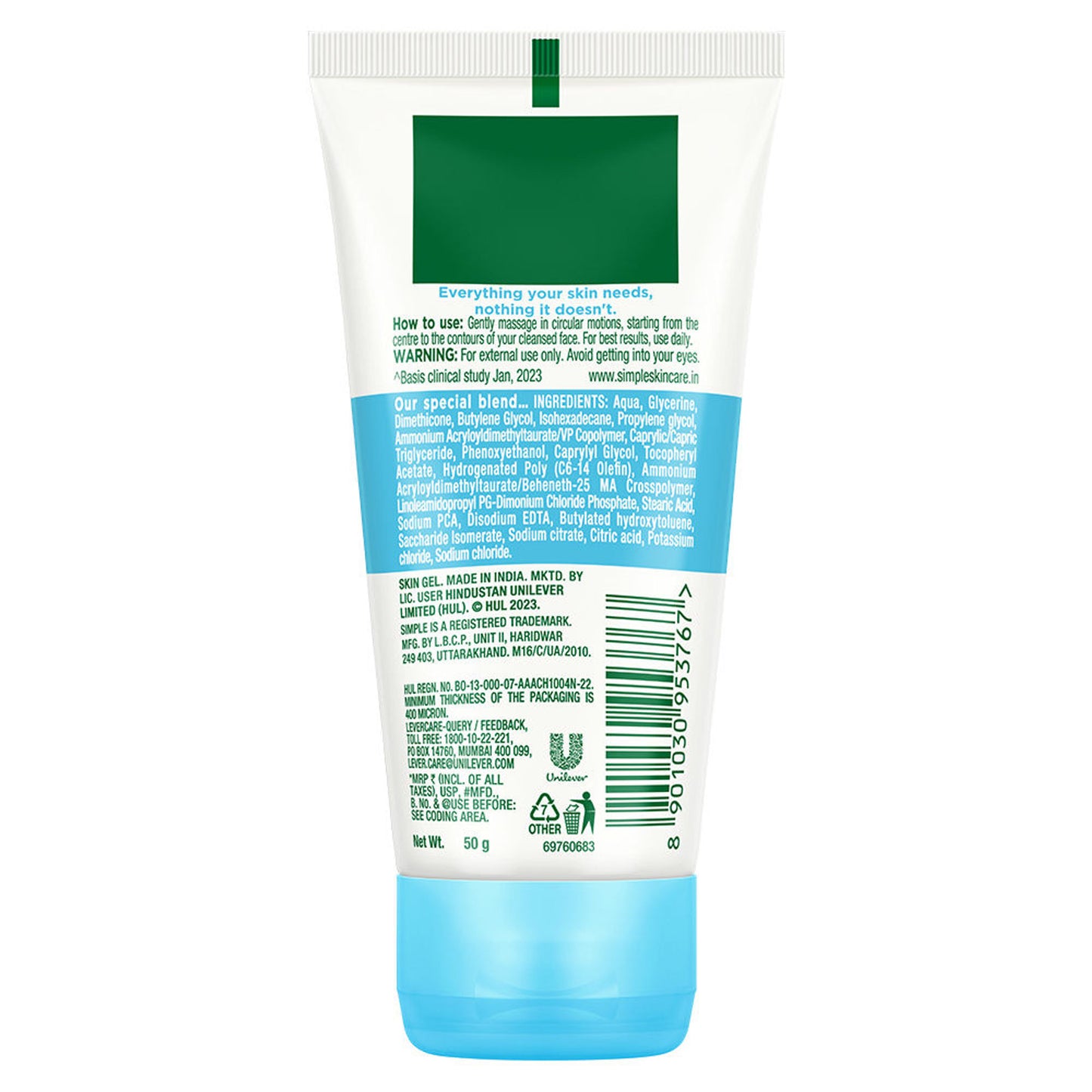 Simple Water Boost Hydrating Gel Creme 100 HR Hydration