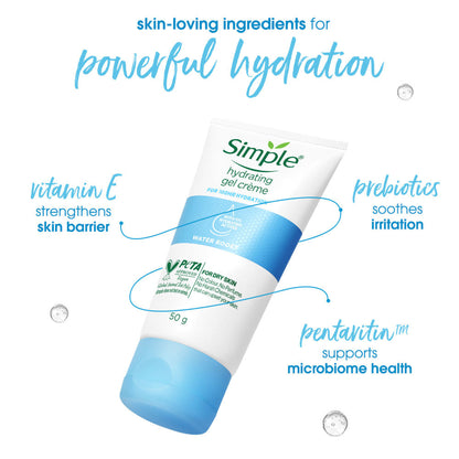 Simple Water Boost Hydrating Gel Creme 100 HR Hydration