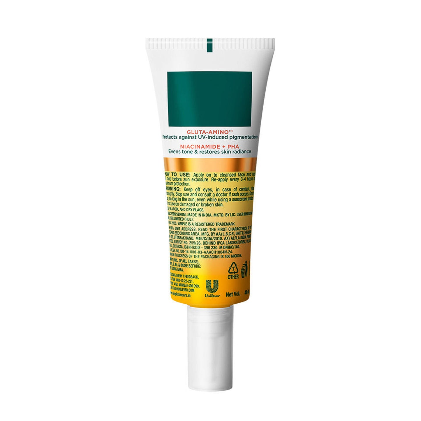 Simple Hydrating UV Fluid SPF 50 PA++++ Hyaluronic Acid Sunscreen For Dry & Sensitive Skin